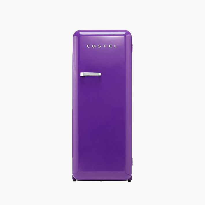 [일시품절] 코스텔 모던 레트로 냉장고 281L 퍼플 CRS-281HAPP